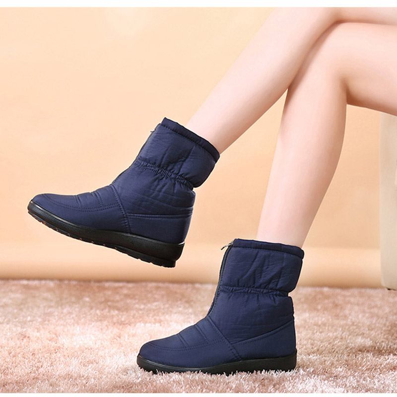 ボアブーツ スノーブーツ レディース 裏起毛防寒 軽量 冬靴 撥水 シンプル 保温 おしゃれ ショートブーツ 滑り止め 雪靴 ママブーツ アウトドア靴 