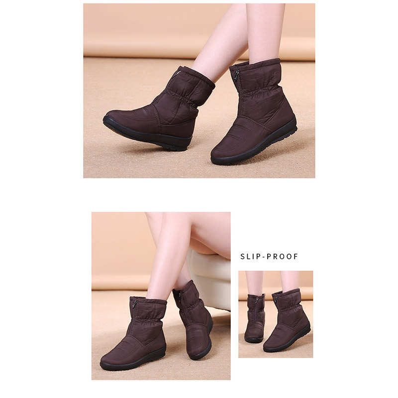 ボアブーツ スノーブーツ レディース 裏起毛防寒 軽量 冬靴 撥水 シンプル 保温 おしゃれ ショートブーツ 滑り止め 雪靴 ママブーツ アウトドア靴 