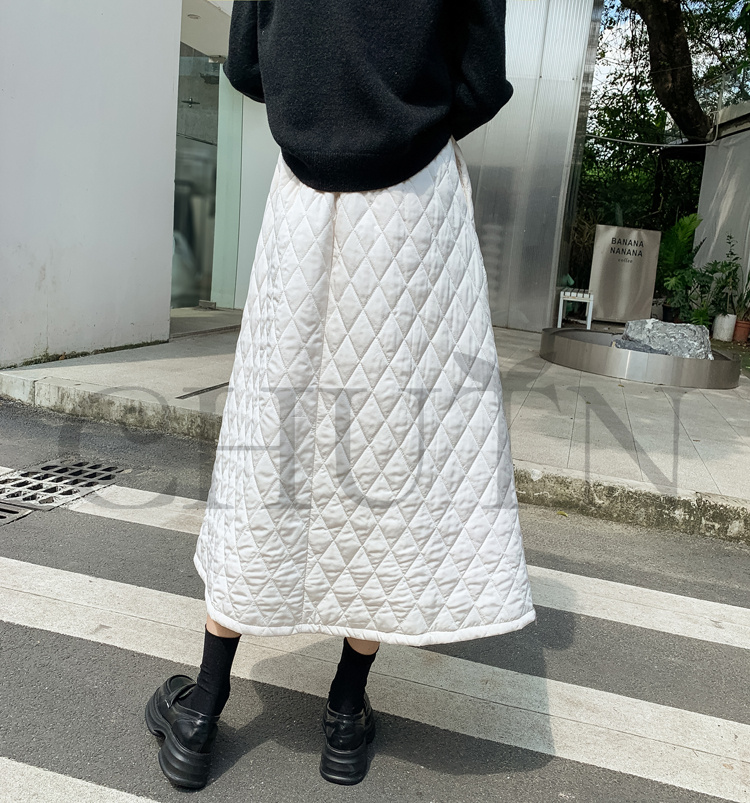 ダウンスカート中綿 スカートボミモレ丈 膝下 キルティングスカート 入学式卒業式フレアスカート Aライン きれいめ 中綿 フスカート 