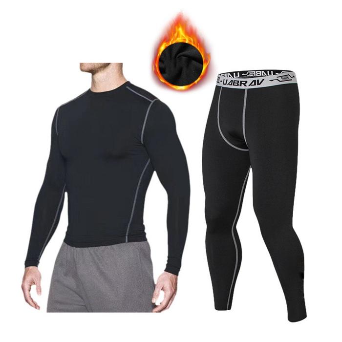 スポーツインナー 上下セット メンズ 防寒 肌着 吸汗 発熱保温 速乾 ウェア コンプレッション ランニング フィットネス 