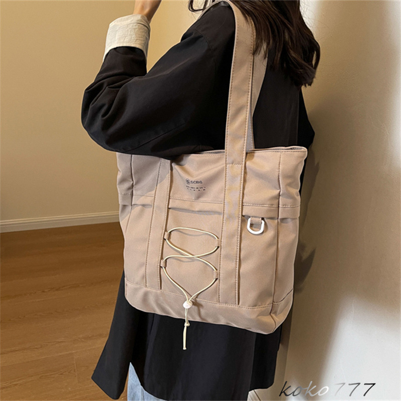 バッグ レディースかばん トートバッグ ショルダーバッグ ハンドバッグ チャック 布鞄 ワーク カジュアル 通学 通勤オシャレ カバン お出掛け 女子 