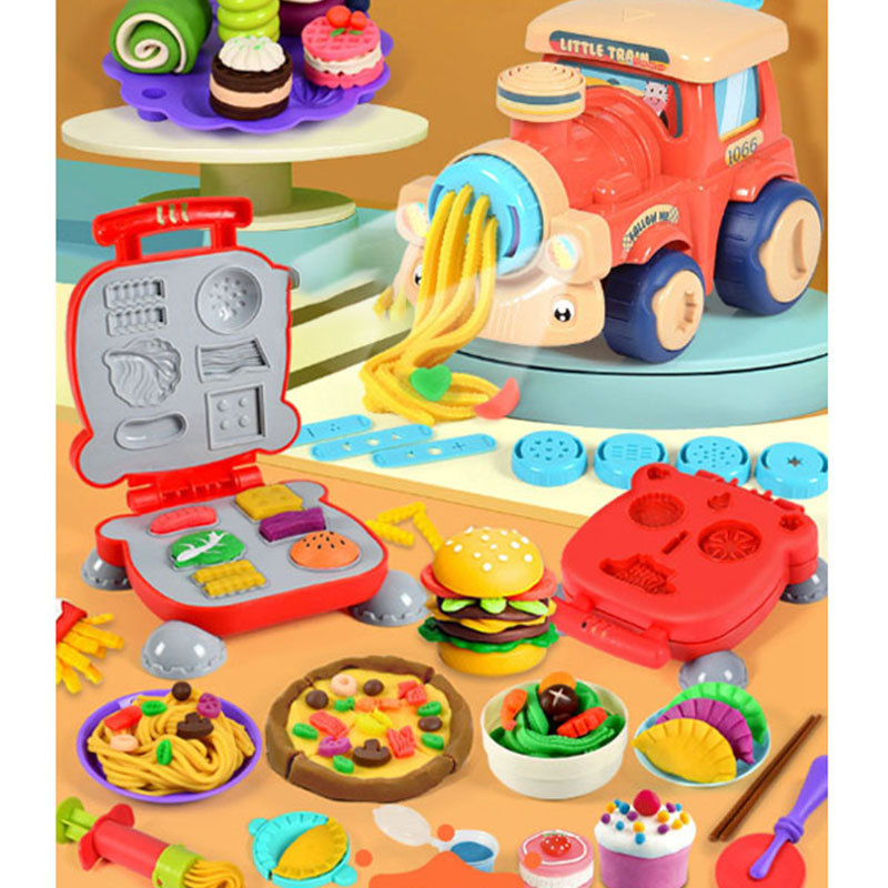 粘土 ねんど 小麦粘土 12色 ねんど おもちゃ ハンバーガー 3IN1 ソフト 58点セット 道具 押し型 ラーメン 豪華34 ねんど おままごとア 遊び 粘土 アイス 
