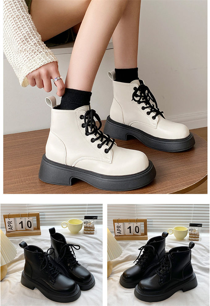 ショートブーツ レディース 厚底 編み上げブーツ ワークブーツ 大きいサイズ 女性用 歩きやすい 美脚 美脚 疲れない オフィス 靴 送料無料 