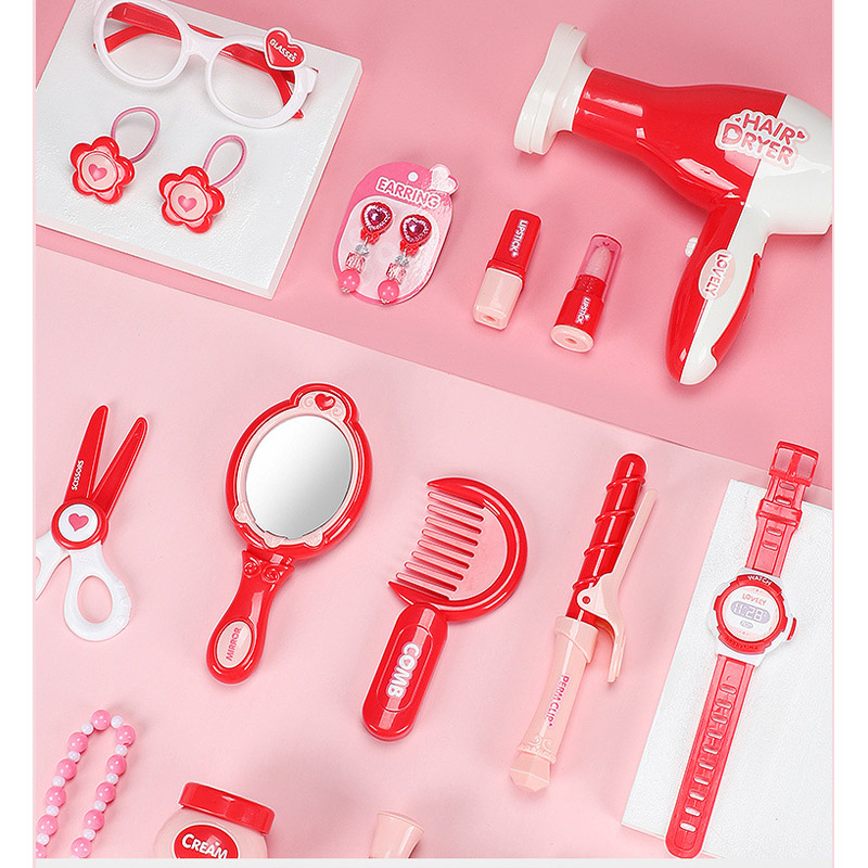 メイクセット おもちゃ 女の子 メセット ままごと セット 女の子 収納ボックス付 ドレッ 誕生日 プレゼント コンパクトお化粧セット 