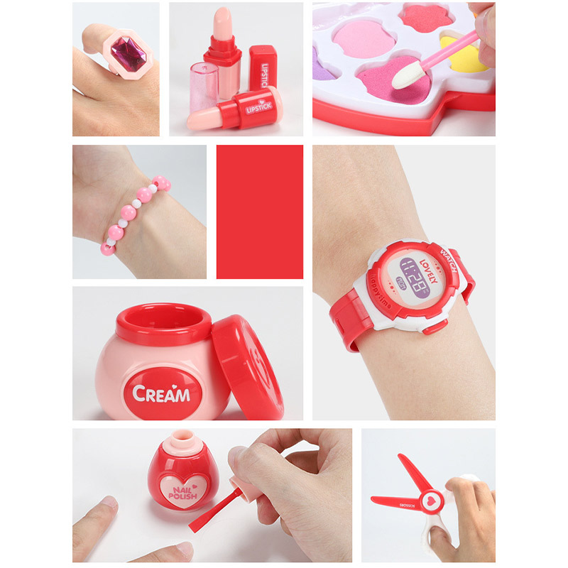 メイクセット おもちゃ 女の子 メセット ままごと セット 女の子 収納ボックス付 ドレッ 誕生日 プレゼント コンパクトお化粧セット 