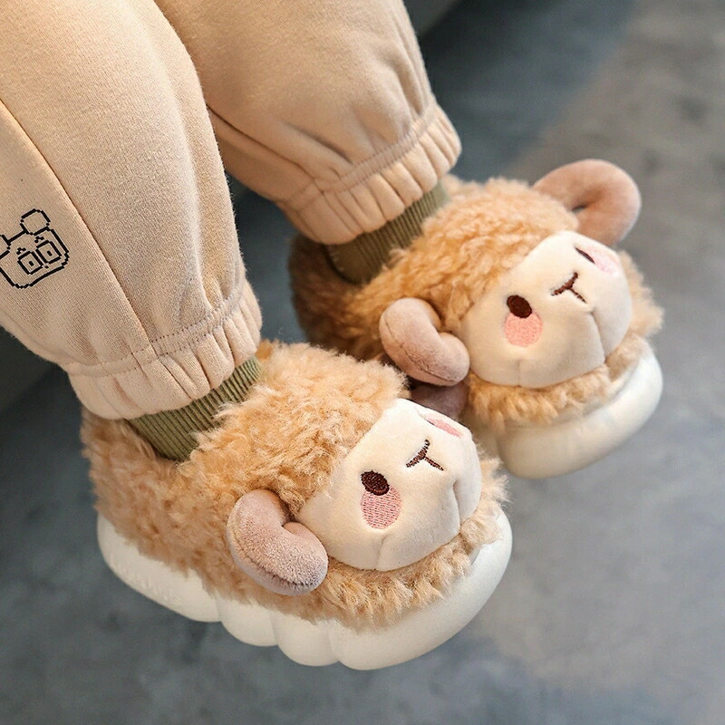 キッズ ルーム 子供 スリッパ ルーム 子ども靴下 靴 幼児 幼稚園 もこもこ 動物 女の子 滑り止め 秋冬 クリスマス 誕生日 プレゼント 男の子 