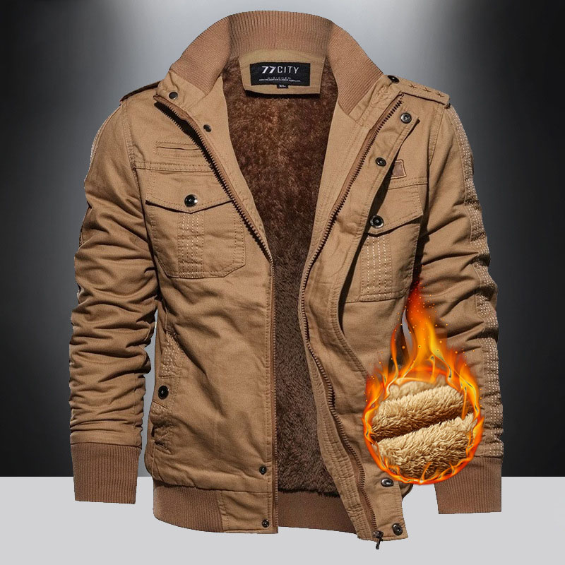 ジャケット メンズ ミリタリージャケット 裏起毛 防寒 ジャケット コーチジャケット ブルゾン 極暖秋冬 厚手 アウトドア サバイバル ワーク アウター 