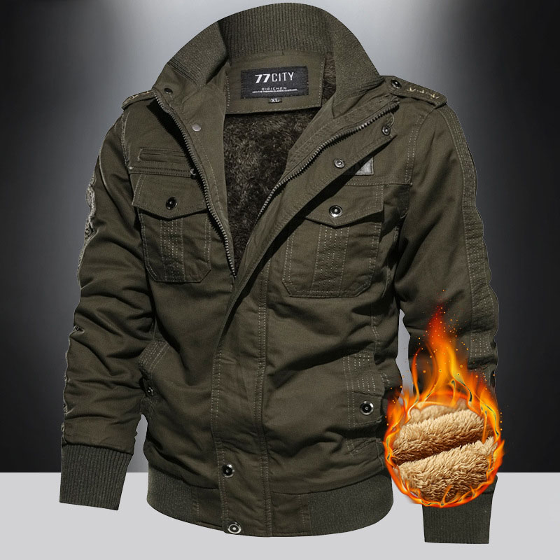 ジャケット メンズ ミリタリージャケット 裏起毛 防寒 ジャケット コーチジャケット ブルゾン 極暖秋冬 厚手 アウトドア サバイバル ワーク アウター 