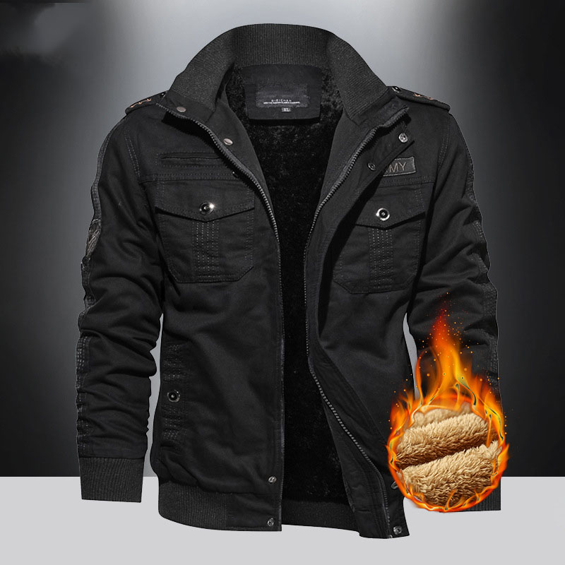 ジャケット メンズ ミリタリージャケット 裏起毛 防寒 ジャケット コーチジャケット ブルゾン 極暖秋冬 厚手 アウトドア サバイバル ワーク アウター 