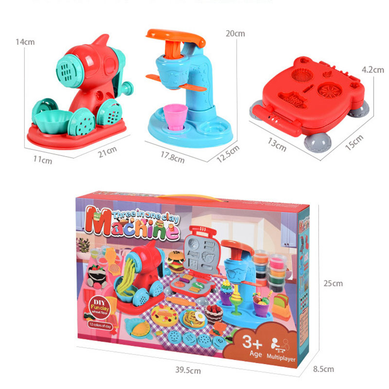 粘土 ねんど 小麦粘土 12色 ねんど おもちゃ 遊び 道具 粘土 ねんど 豪華52点セット 3IN1 ハンバーガー 押し型 ラーメン おままごとア アイス ソフト 