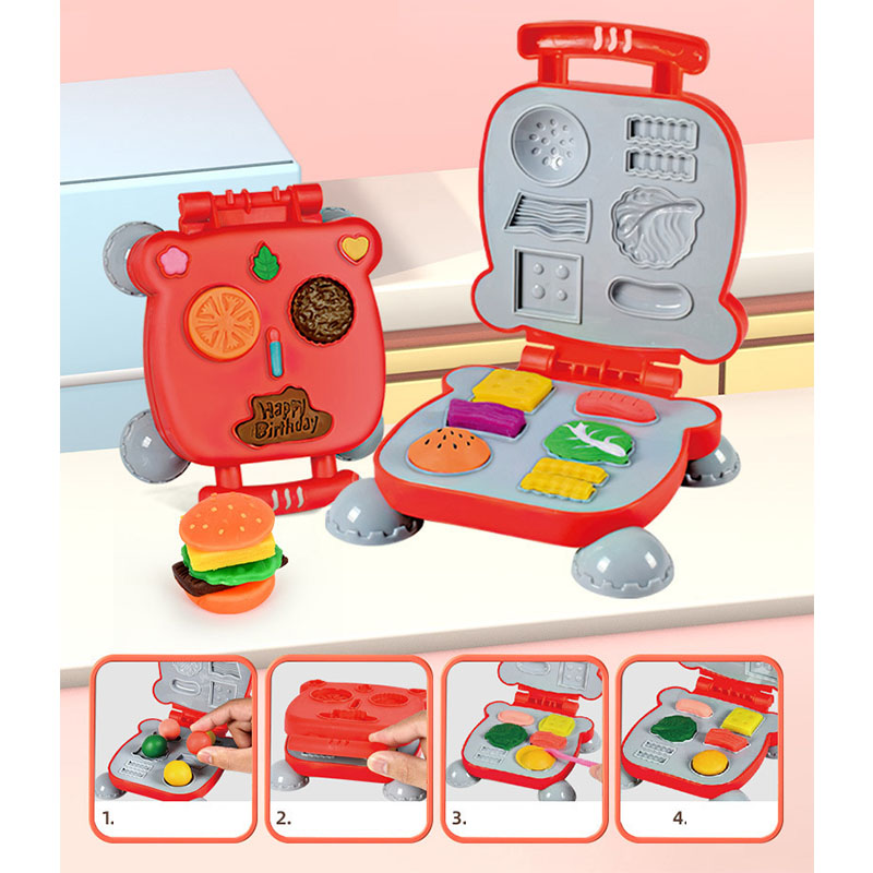 粘土 ねんど 小麦粘土 12色 ねんど おもちゃ 遊び 道具 粘土 ねんど 豪華52点セット 3IN1 ハンバーガー 押し型 ラーメン おままごとア アイス ソフト 