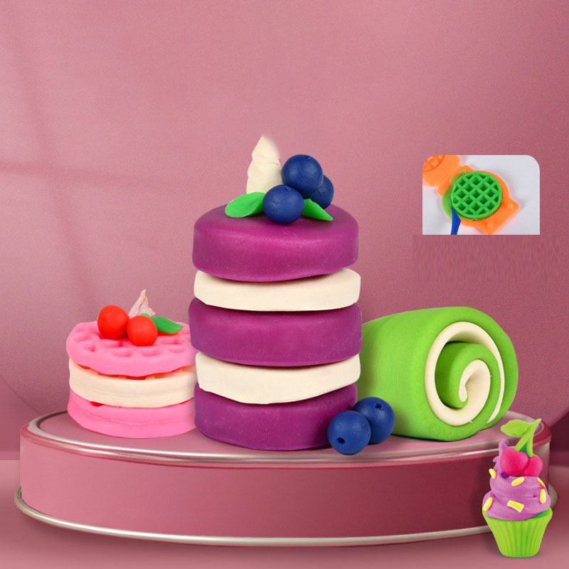 粘土 ねんど 小麦粘土 12色 ねんど おもちゃ 遊び 道具 粘土 ねんど 豪華52点セット 3IN1 ハンバーガー 押し型 ラーメン おままごとア アイス ソフト 