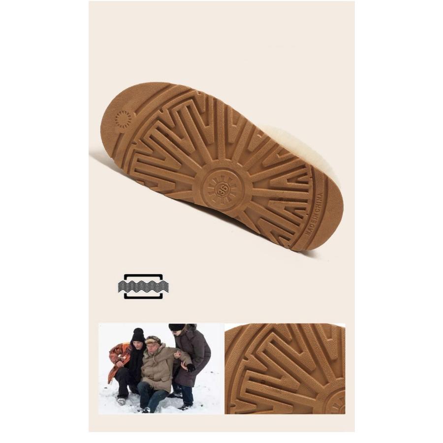 冬新入荷厚底ムートンブーツ もこもこ スノーブーツ 防寒靴 撥水 防汚 裏起毛 保温 防滑 