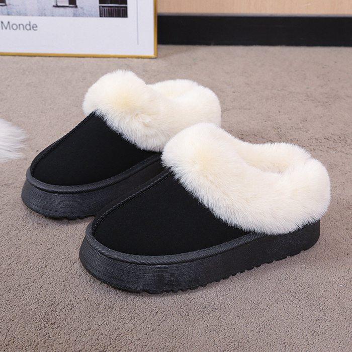 冬新入荷厚底ムートンブーツ もこもこ スノーブーツ 防寒靴 撥水 防汚 裏起毛 保温 防滑 