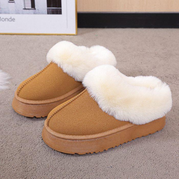 冬新入荷厚底ムートンブーツ もこもこ スノーブーツ 防寒靴 撥水 防汚 裏起毛 保温 防滑 