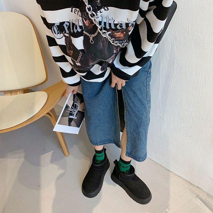 冬新入荷厚底ムートンブーツ もこもこ スノーブーツ 防寒靴 撥水 防汚 裏起毛 保温 防滑 