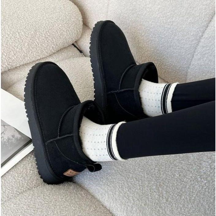 冬新入荷厚底ムートンブーツ もこもこ スノーブーツ 防寒靴 撥水 防汚 裏起毛 保温 防滑 