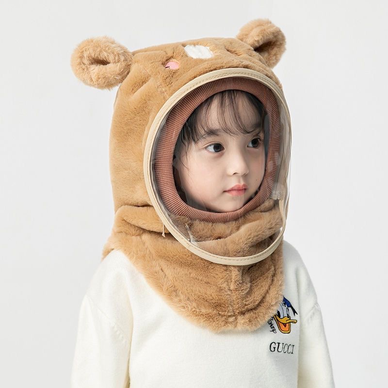 キッズフードマフラー 2IN1 マフラー フード 一体型 子ども用 防寒 ふわふわ 全5色 かわいい ファッション 寒さ対策 おしゃれ 冬用品 帽子 柔らかい 