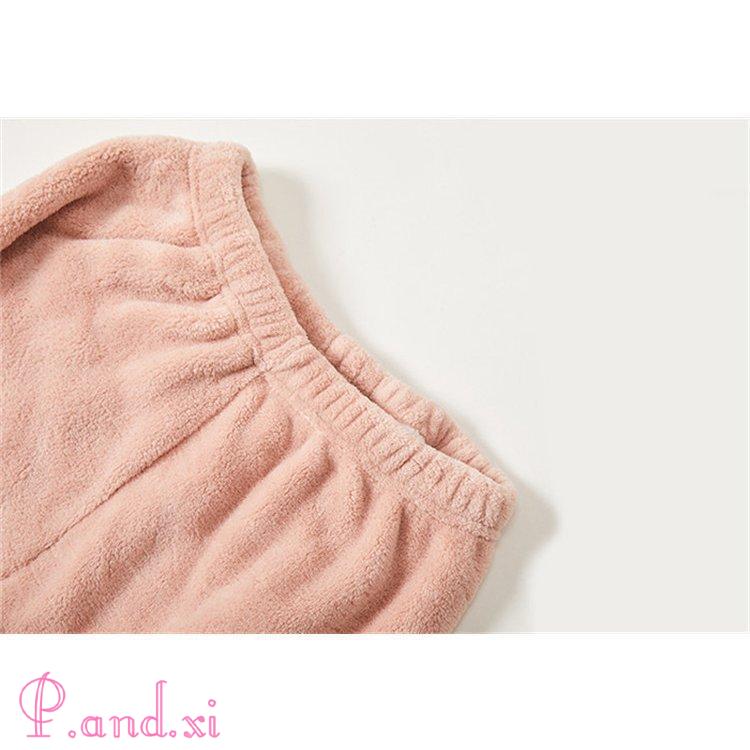 ルームウェア パンツ ズボン ワイドパンツ ワイド ボもこもこ 厚手 可愛い 冬 フベロア レディース 秋冬 暖か マイクロファイバー 