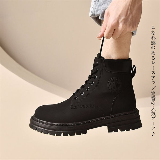 ショートブーツ レディース メンズ ワークブーツ レースアップ ブーツ 卒業式入学式 送料無料 厚底 婦人靴 美脚 歩きやすい エンジニアブーツ 足が痛く 