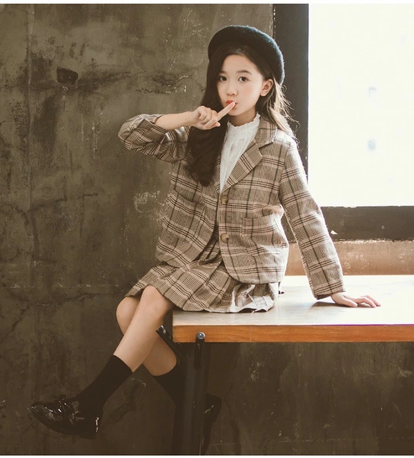 卒業式 スーツ 女の子 入学式 卒園式 キッズ 子供スーツ プリーツスカート 発表会 七五三 スカートスーツ 2点セット チェック柄 子供服 フォーマルスーツ 