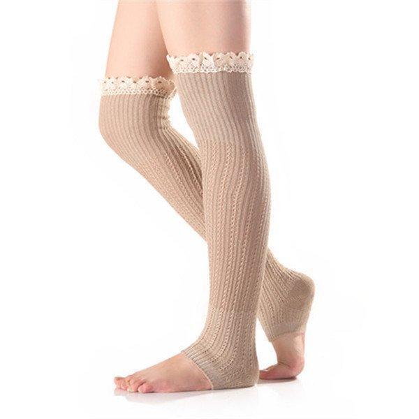 レッグウォーマー レディース 無地 レース付き おしゃれ 冷え取り ソックス 通学 厚手 ウォーマー 暖かい 可愛い 足首ウォーマー シンプル 美脚 