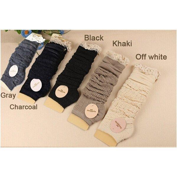 レッグウォーマー レディース 無地 レース付き おしゃれ 冷え取り ソックス 通学 厚手 ウォーマー 暖かい 可愛い 足首ウォーマー シンプル 美脚 