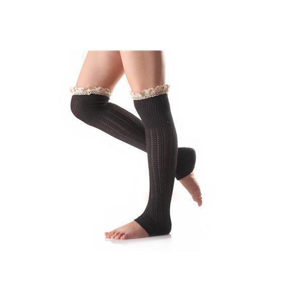 レッグウォーマー レディース 無地 レース付き おしゃれ 冷え取り ソックス 通学 厚手 ウォーマー 暖かい 可愛い 足首ウォーマー シンプル 美脚 