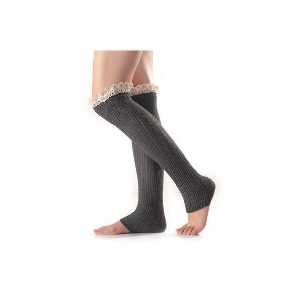 レッグウォーマー レディース 無地 レース付き おしゃれ 冷え取り ソックス 通学 厚手 ウォーマー 暖かい 可愛い 足首ウォーマー シンプル 美脚 