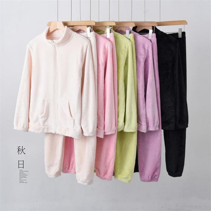 ルームウェア パジャマ レディース 長袖 セットアップ もこもこ 裏起毛 暖かい 部屋着 体型カバー 肌に優しい 上下セット 超保温 