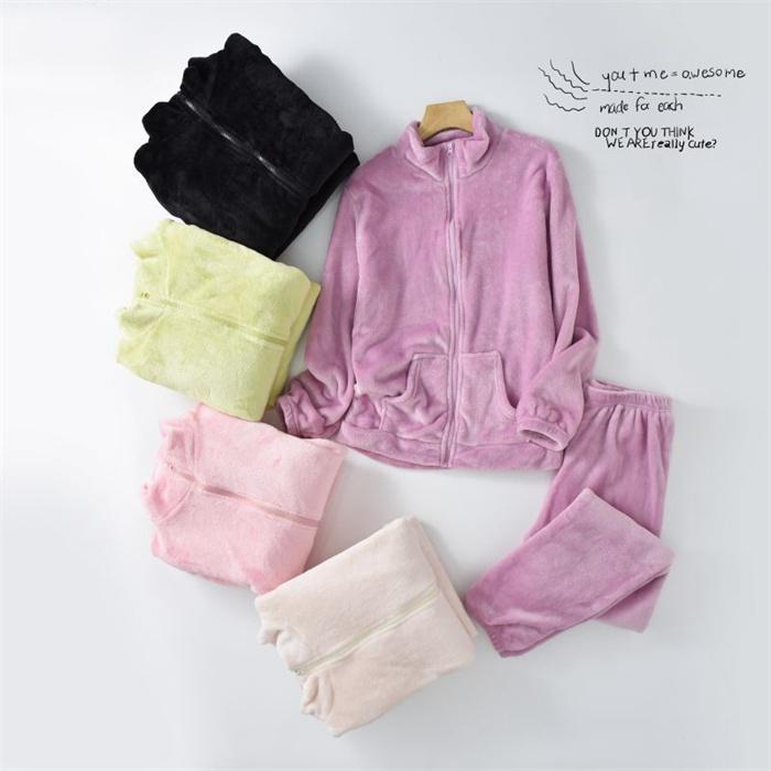 ルームウェア パジャマ レディース 長袖 セットアップ もこもこ 裏起毛 暖かい 部屋着 体型カバー 肌に優しい 上下セット 超保温 