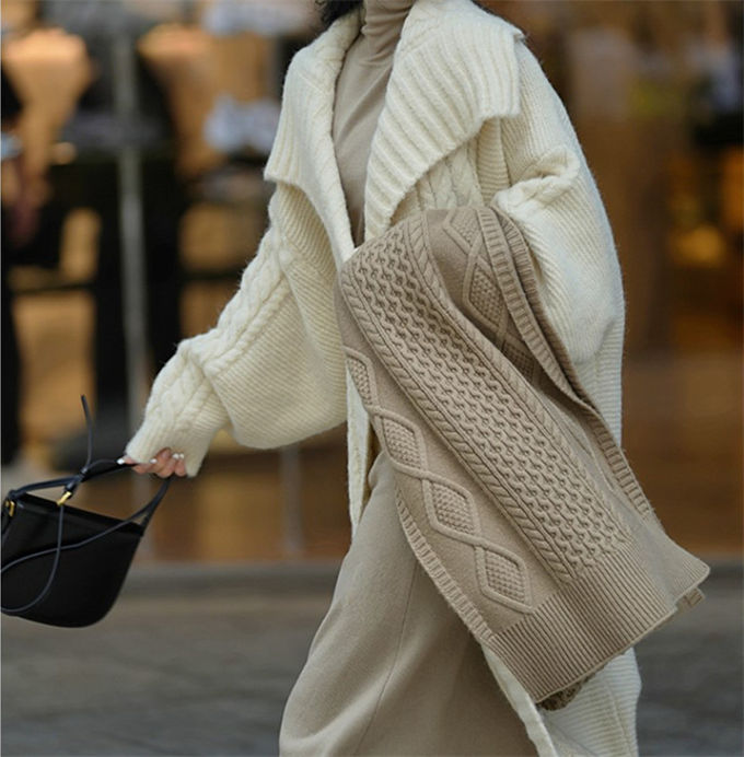 ニットカーディガン レディース ロングカーディガン 長袖 厚手 ロングアウター 体型カバー 送料無料 通学 春 通勤 秋 冬 無地 ゆったり カジュアル コート 