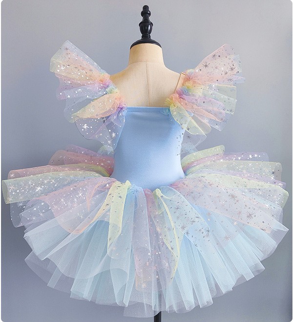 チュチュスカート バレエレオタード 子供 ダンス衣装 キッズ 演出 大きいサイズ バレエ発表会 子供用舞台衣装 子供バレエ 