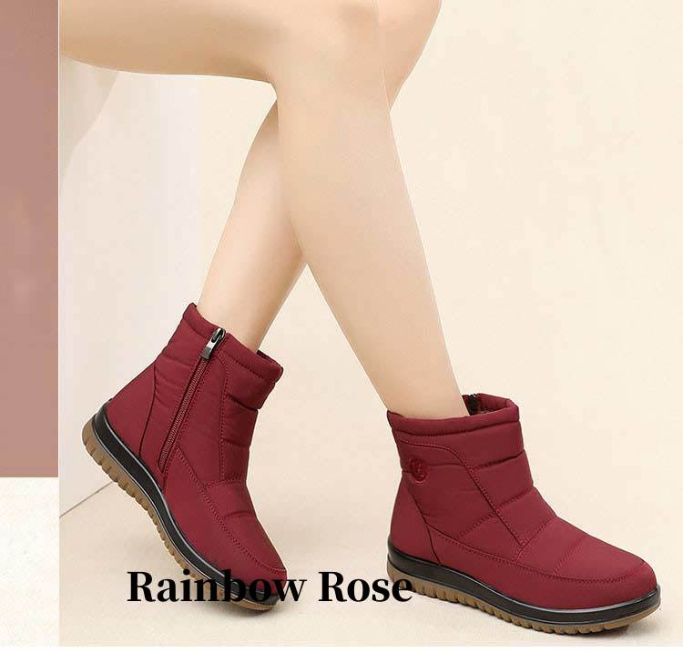クーポンで4 500円！ 一部 ムートンブーツ ブーツ スノーブーツ 雪 ショートブーツ ウインターブーツ 滑らない 防寒 防風 防水 レディース 防滑 撥水 靴 