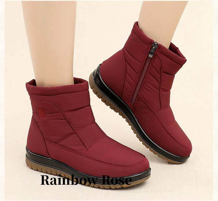 クーポンで4 500円！ 一部 ムートンブーツ ブーツ スノーブーツ 雪 ショートブーツ ウインターブーツ 滑らない 防寒 防風 防水 レディース 防滑 撥水 靴 
