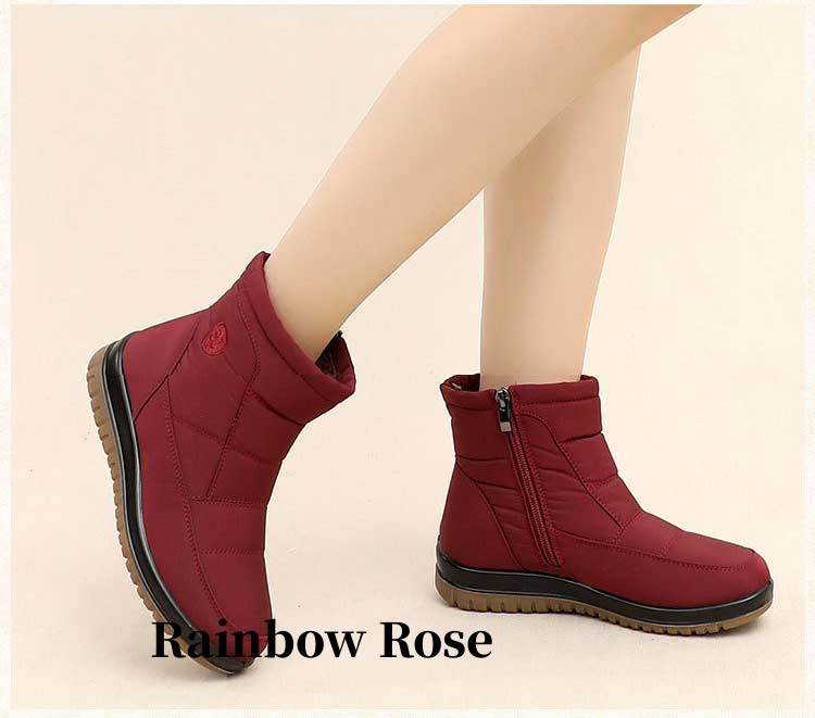 クーポンで4 500円！ 一部 ムートンブーツ ブーツ スノーブーツ 雪 ショートブーツ ウインターブーツ 滑らない 防寒 防風 防水 レディース 防滑 撥水 靴 