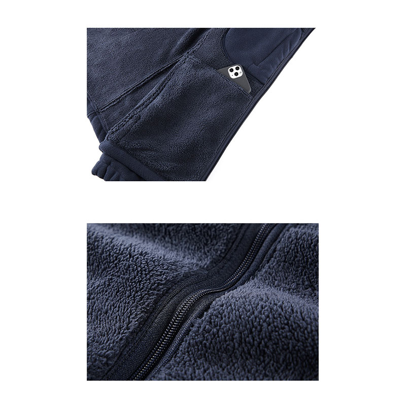 フリースジャケット ボアジャケット メンズ もこもこ あったか ブルゾン 冬物 大きいサイズ レディース 防寒 スタジャン 暖かい 秋冬 防風 寒さ対策 