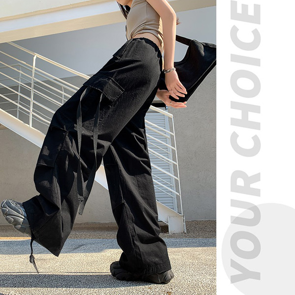 カーゴパンツ ワイドパンツ ドロストパンツ バギーパンツ 無地 ピンク コスチューム 衣装 黒 パンツ ヒップホップ ボトム ブラック ダンス 大きいサイズ個性的 