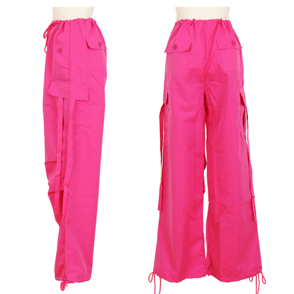 カーゴパンツ ワイドパンツ ドロストパンツ バギーパンツ 無地 ピンク コスチューム 衣装 黒 パンツ ヒップホップ ボトム ブラック ダンス 大きいサイズ個性的 