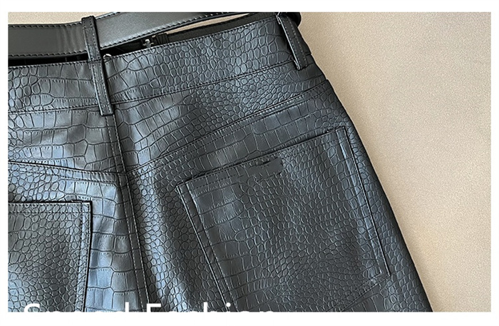 PU レザーワイドレッグパンツ レディース バギーパンツ ロング丈 ハイウエスト ズボン 大人 カジュアル ワイドレッグパンツ ボ体型カバー 