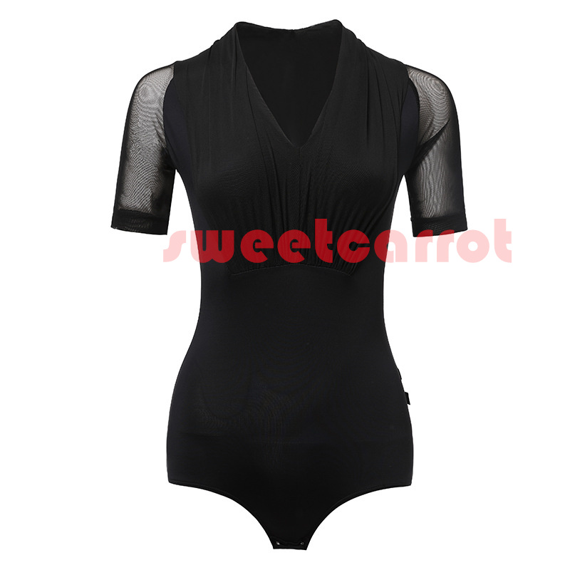 全3色 繋ぎ トップス ラテン衣装 レディース お洒落 ダンス ステージ衣装 モダン 練習着 社交 レッスン着 ダンス衣装 一体式 社交ダンス レッスンウェア 
