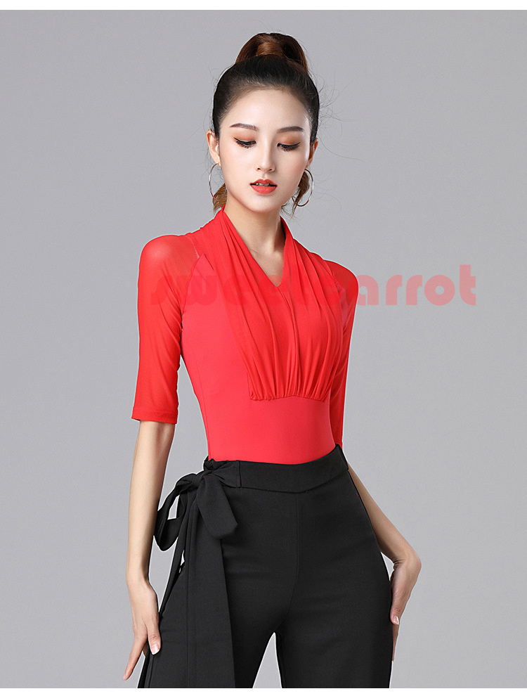 全3色 繋ぎ トップス ラテン衣装 レディース お洒落 ダンス ステージ衣装 モダン 練習着 社交 レッスン着 ダンス衣装 一体式 社交ダンス レッスンウェア 