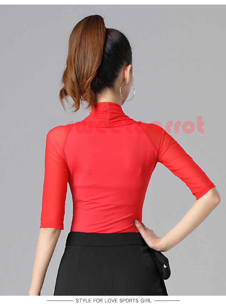 全3色 繋ぎ トップス ラテン衣装 レディース お洒落 ダンス ステージ衣装 モダン 練習着 社交 レッスン着 ダンス衣装 一体式 社交ダンス レッスンウェア 