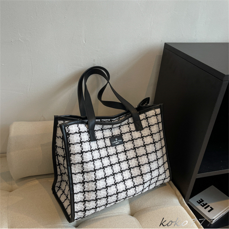 バッグ レディースかばん トートバッグ ショルダーバッグ ハンドバッグ チェック柄 通勤オシャレ 布鞄 通学 ワーク カジュアル カバン お出掛け 女子 