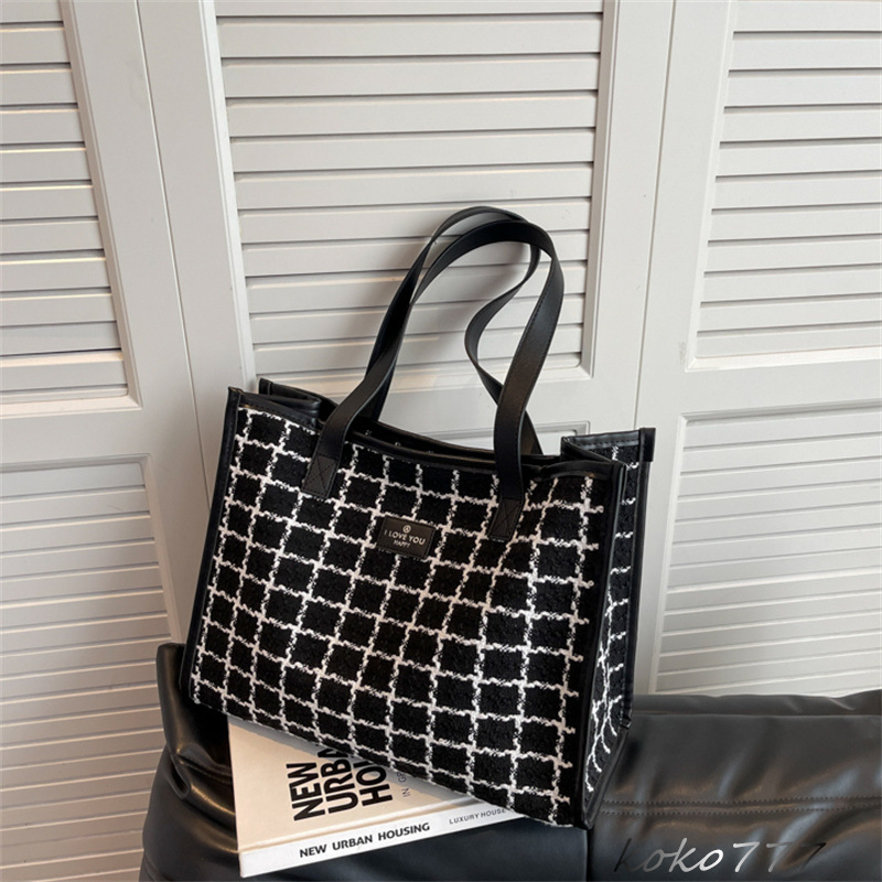 バッグ レディースかばん トートバッグ ショルダーバッグ ハンドバッグ チェック柄 通勤オシャレ 布鞄 通学 ワーク カジュアル カバン お出掛け 女子 