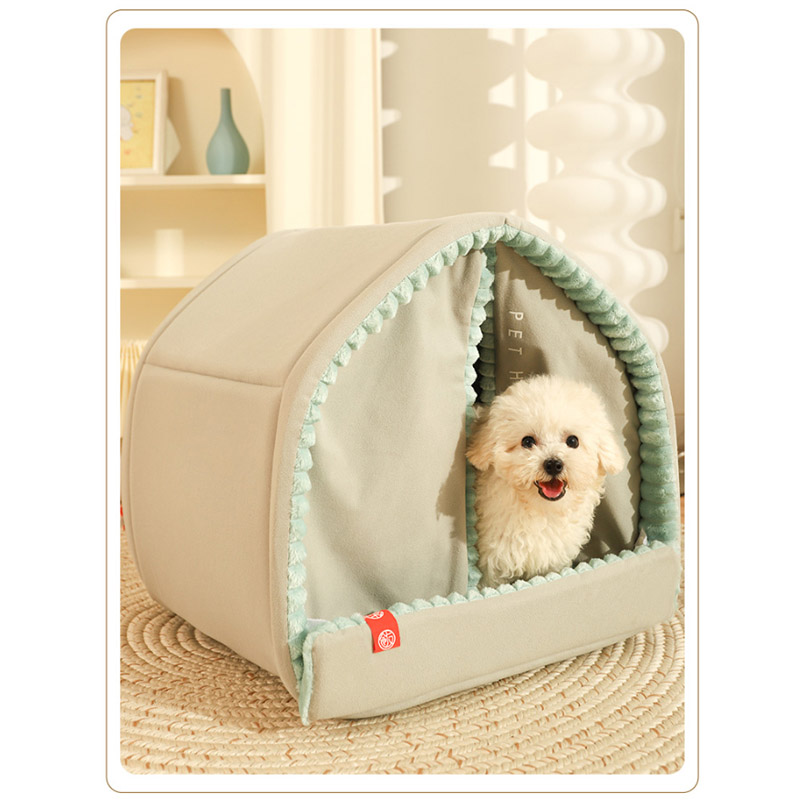 ペットベッド 可愛い 猫ベッド テント外形 犬ベッド ペットクッション 犬小屋 ふわふわベッド お洒落 あったか 滑り止め 寝床 犬猫通用 ベッド キャットベッド 