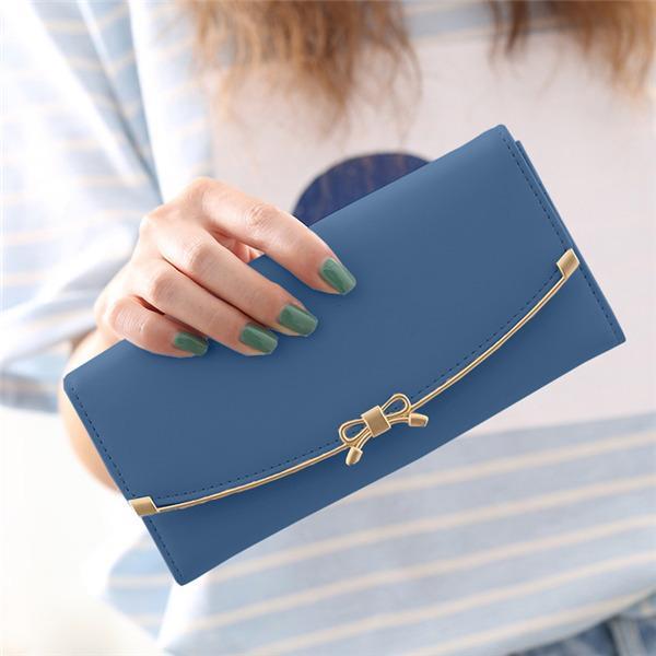 長財布 レディース ファスナー さいふ 大容量 オシャレ がま口 就職祝い ギフト 誕生日 かわいい クリスマス 金具 リボン スキミング防止 
