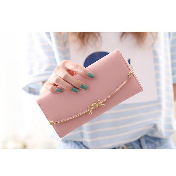 長財布 レディース ファスナー さいふ 大容量 オシャレ がま口 就職祝い ギフト 誕生日 かわいい クリスマス 金具 リボン スキミング防止 
