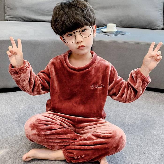 パジャマ ルームウェア キッズ 子ども 上下セット 部屋着 寝巻き 肌着 ふわふわ 子供 もこもこ セットアップ 防寒 厚手 