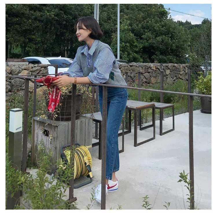 ニットベスト レディース ベスト 秋冬 ニット 重ね着 袖なし アーガイル柄 チェック おしゃれ 切り替え カジュアル プルオーバー ゆった Vネック 